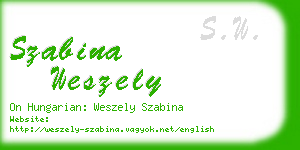 szabina weszely business card
